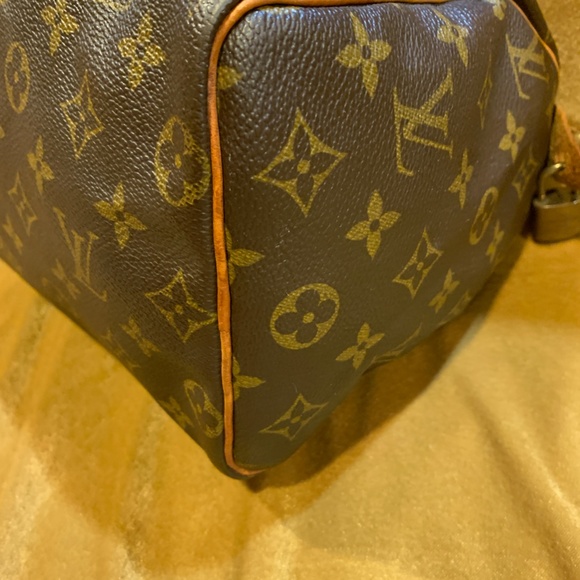 Louis Vuitton Speedy 25 Monogram Leather Satchel Shoulder Bag Purse - Picture 7 of 16